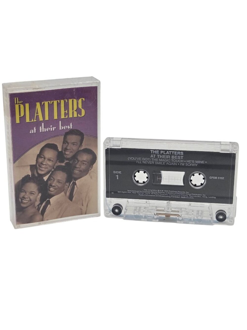 The Platters At Their Best Cassette Tape 1996 PolyGram Records Doo Wop Blues